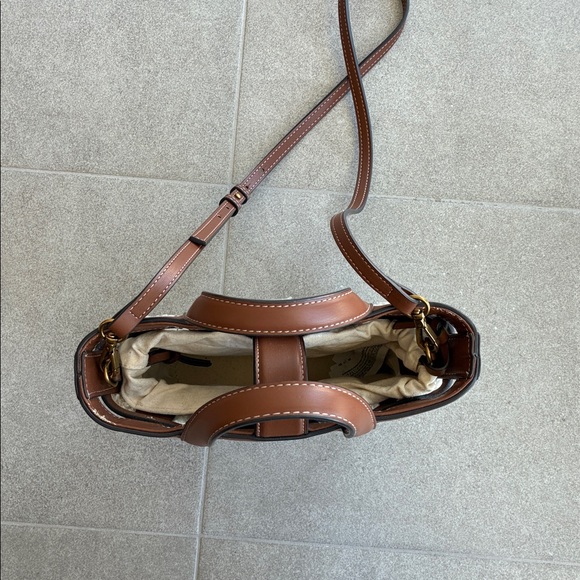 Zara Brown and Cream Teddy Bag - Picture 3 of 5